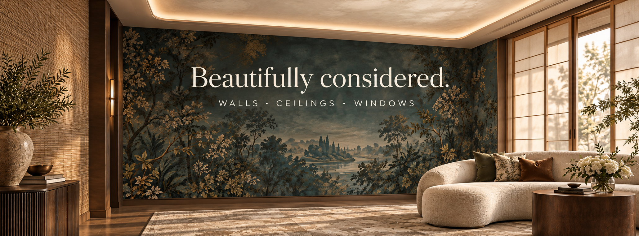 Scenic room concept for original surface development